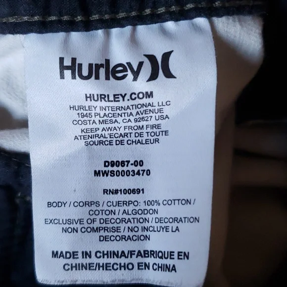 Hurley Cargo Shorts Camouflage mens 34
